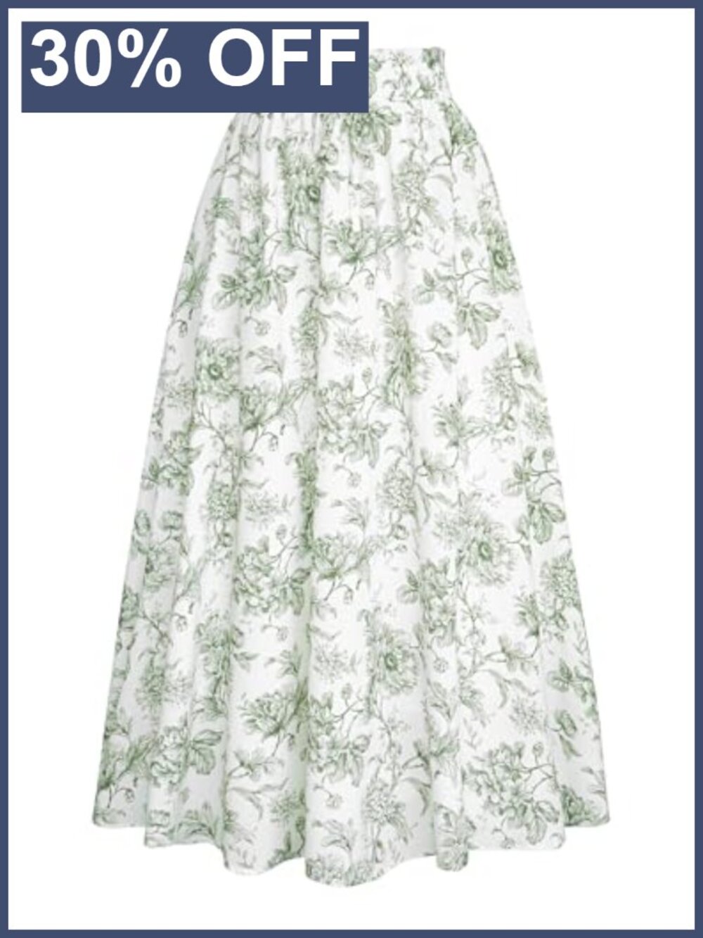 Floral High Waist Maxi Skirt with Pockets Flowy Renaissance Long Skirt Women